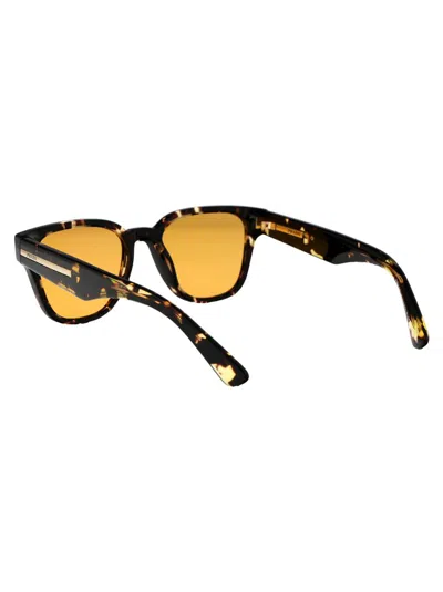 Prada Logo Sunglasses In 16o20c Havana Black/yellow