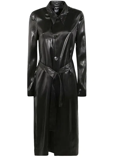 Shop Sapio Belted Trench Clothing In Black