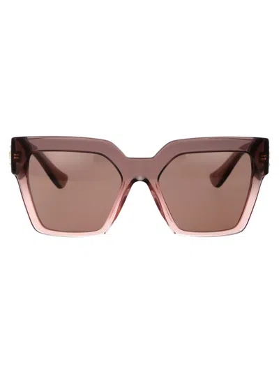 Shop Versace Sunglasses In 543573 Brown Transparent