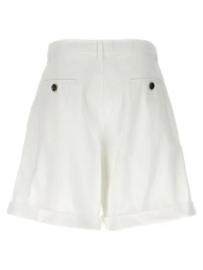 Shop Etro Shorts In White