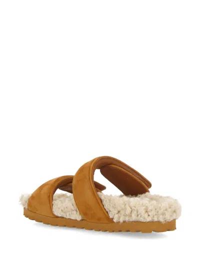 Shop Gia Borghini 'alvine' Sandals In Brown