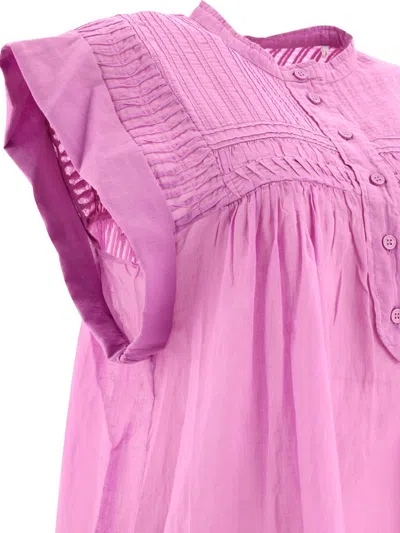 Shop Isabel Marant Étoile 'leazali' Midi Dress In Purple