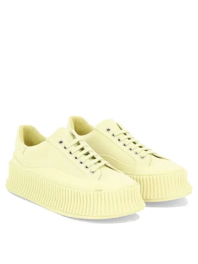 Shop Jil Sander "olona" Sneakers In Yellow