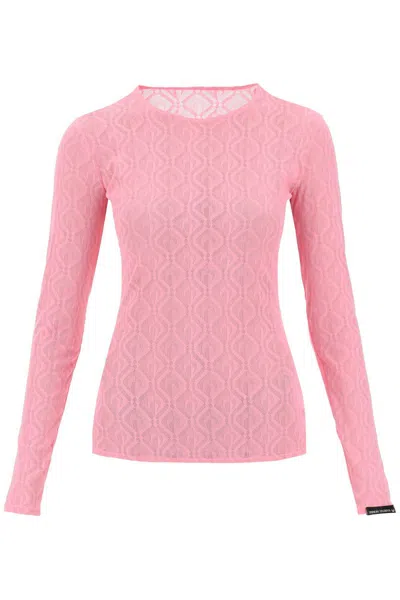 Shop Marine Serre Sweaters In Pink