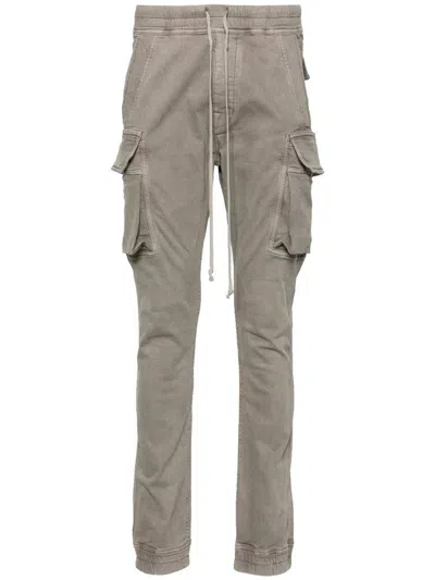 Shop Rick Owens Drkshdw Drkshdw Stretch Denim Cargo Pants In Mastodon Style In Neutro