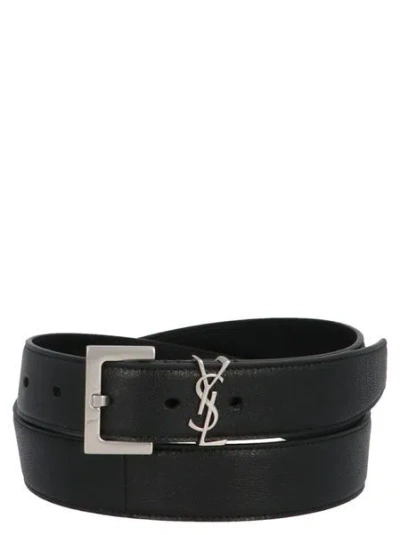 Shop Saint Laurent Belt Accessories In Black