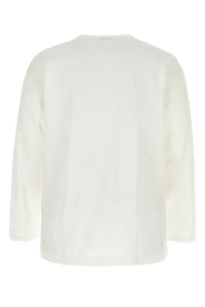 Shop Yohji Yamamoto T-shirt In Off-white