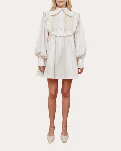 Shop Tanner Fletcher Women's Ainslie Ruffle Mini Dress In White