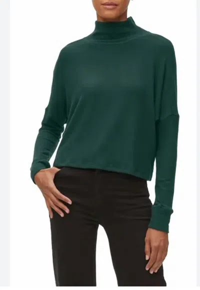 Shop Michael Stars Corey Turtleneck Sweater In Dark Ivy In Green