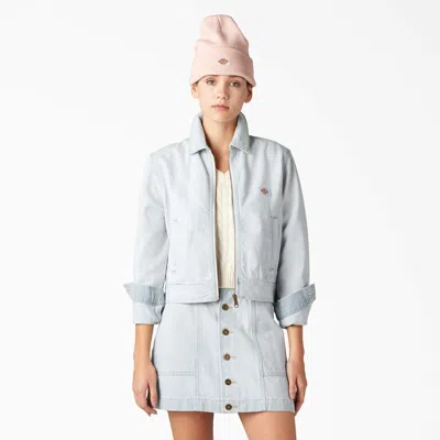 Dickies Madison Denim Jacket In Dark Blue In Multi