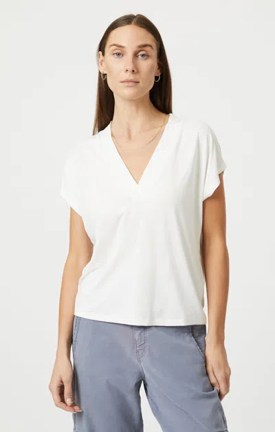 Mavi V-neck Shirt In Antique White In White