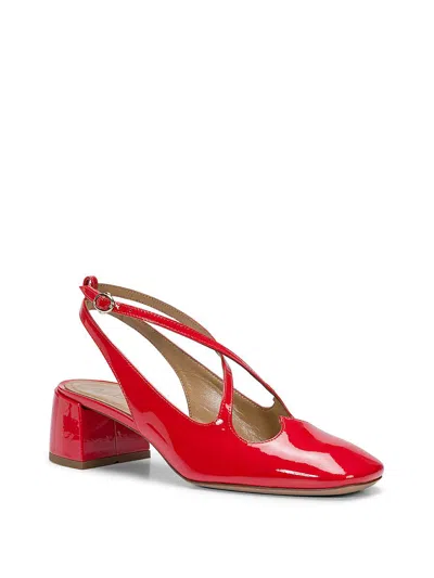 Shop A.bocca Slingback 'two For Love' With Heart-shaped Vamp In Red