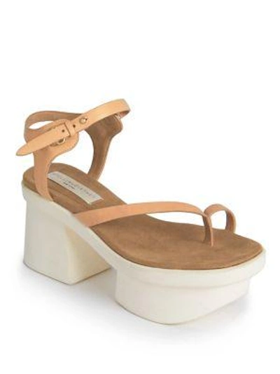 Shop Stella Mccartney Altea Faux-leather Platform Sandals In Powder Rose