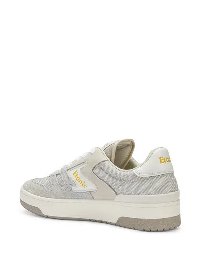 Shop Etonic B481 Suede Panel Sneakers In Beige