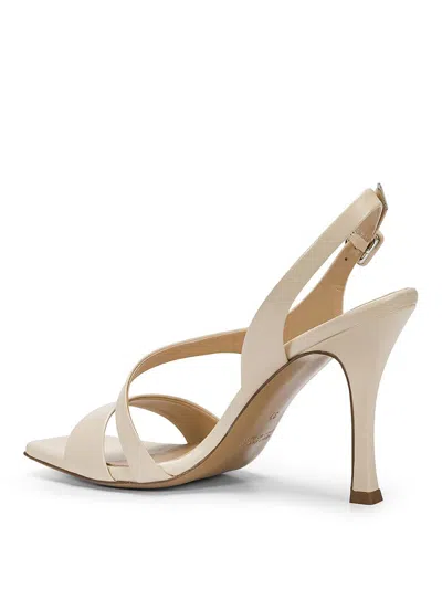 Shop Guglielmo Rotta Fire Nappa Leather High-heeled Sandals