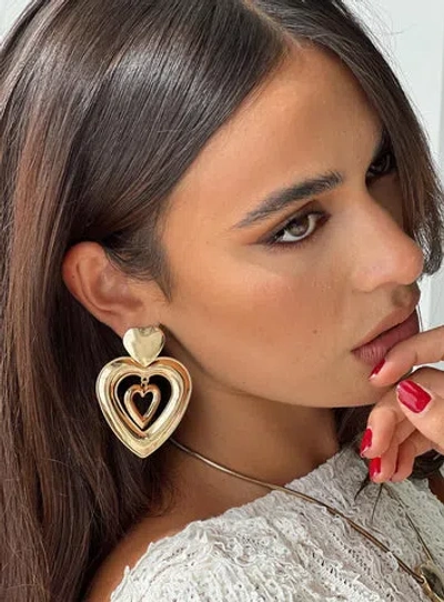 Shop Princess Polly Archibald Earrings In Gold