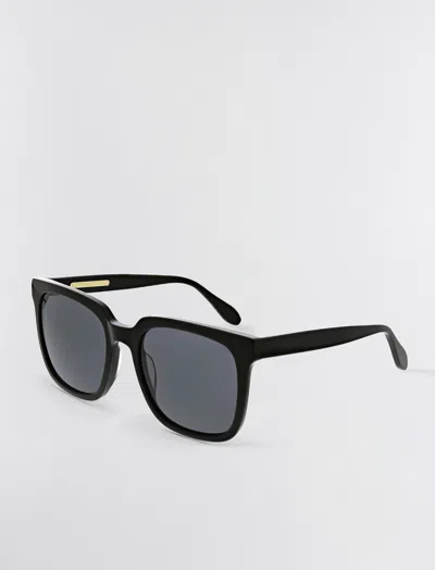 Shop Bcbgmaxazria Classic Square Sunglasses In Black