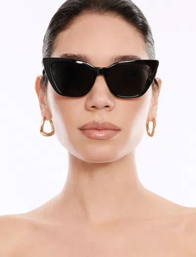 Shop Bcbgmaxazria Kendall Cat Eye Sunglasses In Black