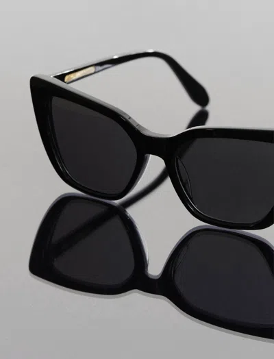 Shop Bcbgmaxazria Kendall Cat Eye Sunglasses In Black