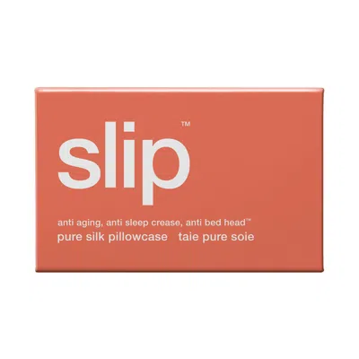Shop Slip Pure Silk Queen Pillowcase In Coral Sunset