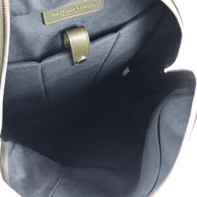 Shop Bottega Veneta Green Leather Backpack Bag ()