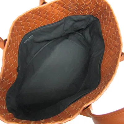 Shop Bottega Veneta Intrecciato Brown Leather Tote Bag ()