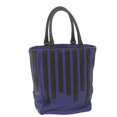 Shop Bottega Veneta Purple Leather Tote Bag ()