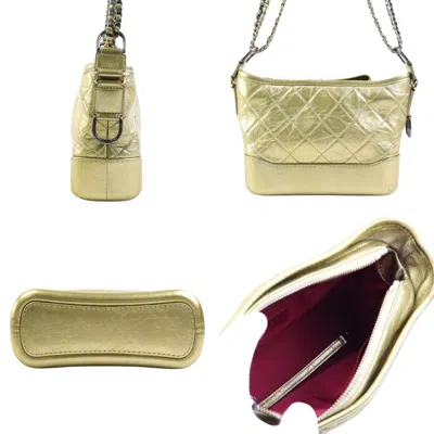 Pre-owned Chanel Gabrielle Gold Metal Shoulder Bag ()