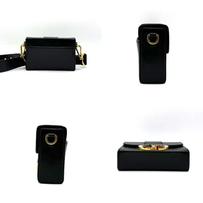 Shop Dior 30 Montaigne Black Leather Shoulder Bag ()