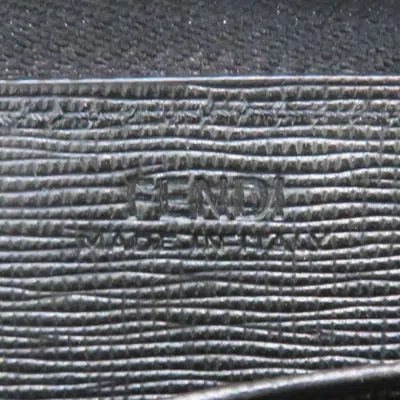 Shop Fendi Karlito Black Leather Wallet  ()
