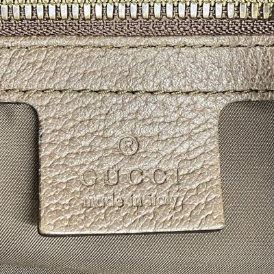 Shop Gucci Brown Canvas Backpack Bag ()