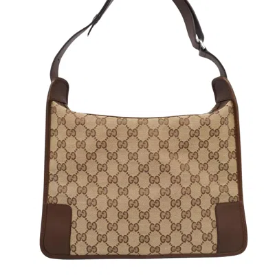 Shop Gucci Brown Canvas Tote Bag ()