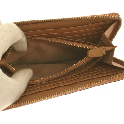 Shop Mcm Camel Leather Wallet  ()