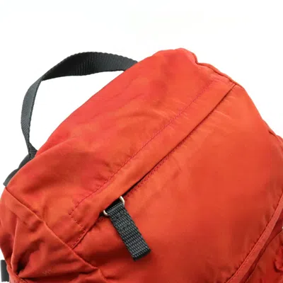 Shop Prada -- Orange Synthetic Backpack Bag ()
