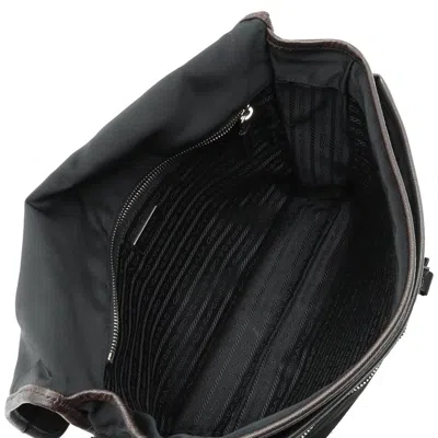 Shop Prada Messenger Black Synthetic Shoulder Bag ()