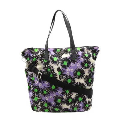 Shop Prada Tessuto Multicolour Synthetic Tote Bag ()