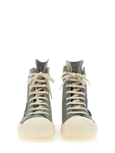 Shop Rick Owens Drkshdw Higt Top Sneaker In Denim