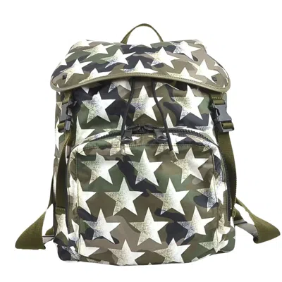 Shop Valentino Garavani - Khaki Synthetic Backpack Bag ()