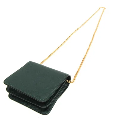 Shop Valentino Garavani Green Leather Shoulder Bag ()
