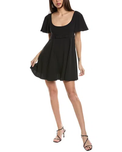 Shop Amanda Uprichard Brianna Mini Dress In Black