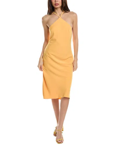 Shop Amanda Uprichard Melonie Midi Dress In Yellow