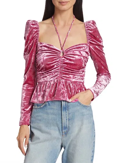 Shop Saylor Cedella Blouse In Bubblegum In Pink