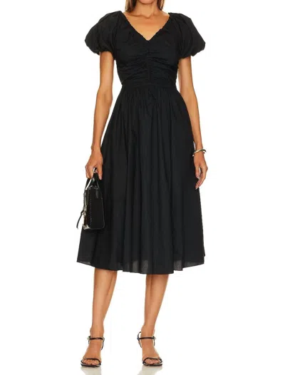 Shop Ulla Johnson Cecile Dress In Noir In Black