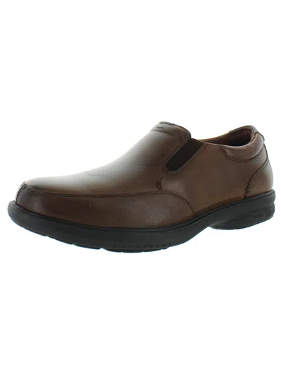 Shop Nunn Bush Myles St. Kore Mens Leather Slip On Loafers In Brown