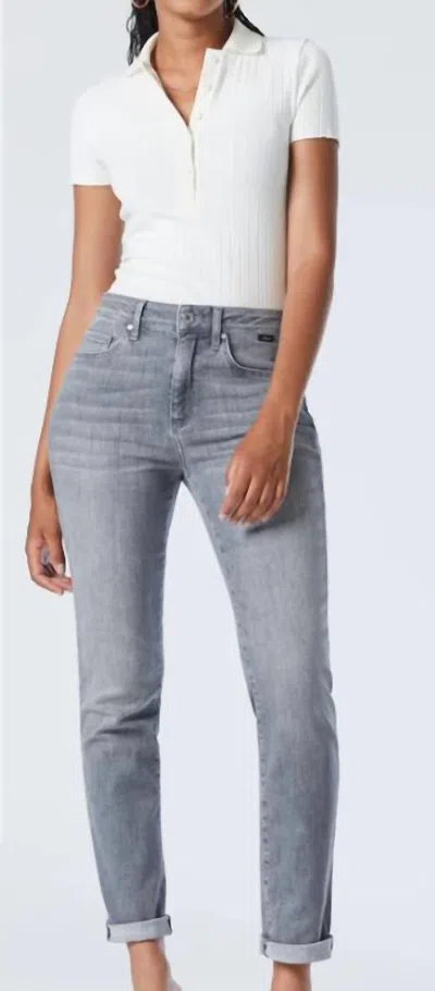 Shop Mavi Kathleen Jeans In Mid Grey