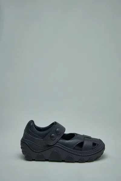 Shop Kiko Kostadinov Sandal Hybrid Black Soot