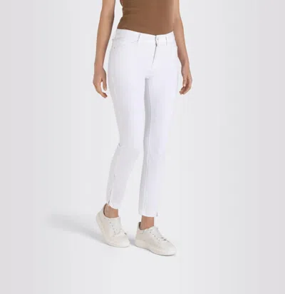 Shop Mac Dream Chic Zip Ankle Jean In White