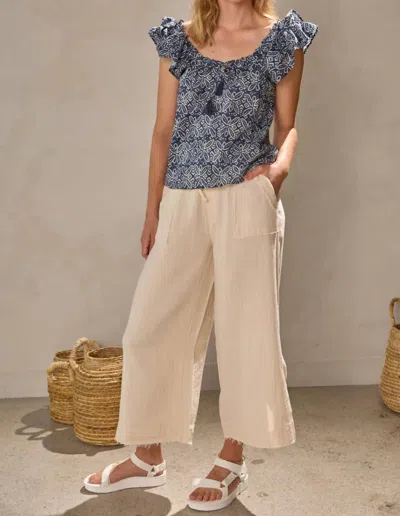 Melissa Nepton Summer Pant In Beige Clair In Multi