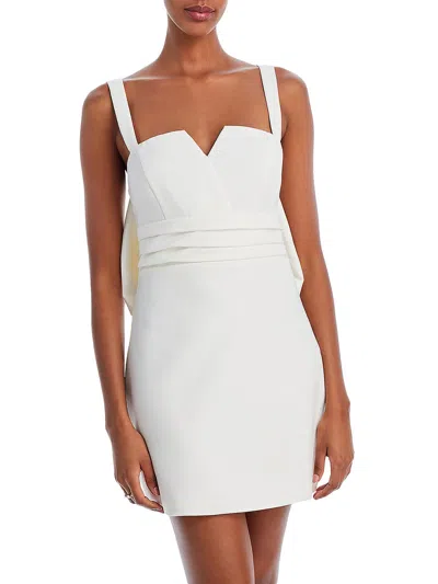 Shop Aqua Womens Boning Pleated Mini Dress In White