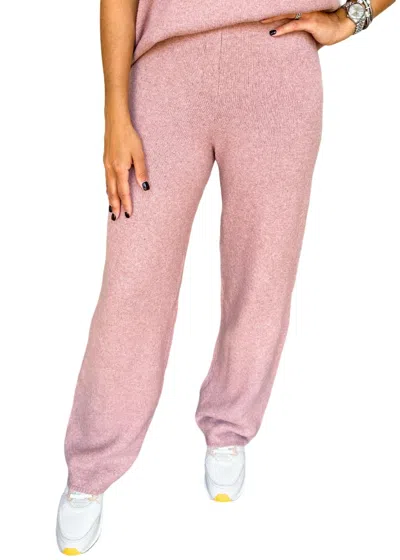 Shop Le Lis Essence Sweater Pants In Pink